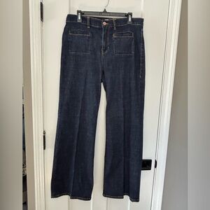 Cabi Venice Trouser Jeans Women's 12 Wide Leg Stretch #4704R